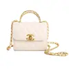 Bolsa de mão infantil estilo Chanel transfronteiriça para meninas, bolsa de ombro versátil, bolsa transversal mini acolchoada com corrente para pais e filhos