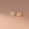 Pendientes de Hoja de Diamante de Plata 925 Nalan para Mujer, Pequeños, Simples, Elegantes, Frescos, Estilo Pastoral, Joyería para Orejas M01740