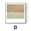Pintura decorativa cuadrada abstracta a mano alzada estilo nórdico personaje concepto artístico pintura de restaurante pintura para colgar en mesa de comedor mural fresco de nicho