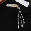 Pasador de Pelo con Borla de Campana de Diamante Azul para Mujer, Accesorio de Pelo Exquisito de Gama Alta, Pinza Lateral, Pasador de Pelo, Pinza BB Lateral de Estilo Antiguo