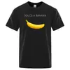 Transfronterizo Aliexpress Dolce y Banana Patrón de Plátano Nueva Camiseta Casual de Manga Corta Estampada Ro