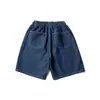 Ropa para Hombre North Boundary 2026 Verano Nuevos Shorts de Mezclilla Rectos Color Oscuro Pantalones Casuales de Longitud Media con Cordón para Hombre