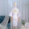 Maid honor morning gown lady nightgown wedding makeup madrinha grupo de casamento quimono cardigan roupão de banho cross-border supply