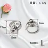 Anillo Colgante Decorativo de Metal para Bricolaje Accesorios para Funda de Teléfono Anillo Doble Tirador Cabeza de Monje Anillo Grande con Anillo Pezón de Cabeza de Monje