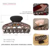 Presilha de cabelo criativa fashion vazada Japonesa e Coreana Nova presilha vazada com garra cheia de strass presilha de cabelo feminina atacado comércio exterior