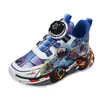 Tênis Esportivo Infantil Atacado 2026 Outono Novo Malha Respirável Sapatos para Meninos Superfície de Couro Impermeável Antiderrapante Tênis de Corrida