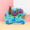 Imanes de Refrigerador Culturales y Creativos de Goma Suave de PVC Personalizados para Atracciones Arquitectónicas y Souvenirs Turísticos de Chengdu y Xi'An