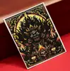 Dzambala Negro pintado tibetano pintura Thangka pintada a mano lienzo central impresión microchorro Thangka cultural y creativo Zakiralam al por mayor
