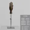 Accesorios de mano de madera, soportes de exhibición de joyería, modelos de mano de madera maciza para exposiciones, manos mecánicas articuladas
