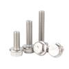 Gb5787 Perno de Brida de Cabeza Hexagonal Acero Inoxidable 304 Cabeza Hexagonal Externa Tornillo Dentado M5-M12 Rosca Completa