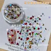 Nuevo Paquete Mixto de Lentejuelas para Uñas con Forma de Corazón Hueco y Estrella de Cinco Puntas, Materiales Ultra Delgados para Uñas con Flores Macaron