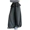 Pantalones de cuadros para niña de otoño 2026 nuevo estilo pantalones cargo para niños con solapa trasera, pantalones tipo linterna casuales de principios de otoño a la moda para niños mayores