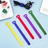 Corbata de Velcro en Forma de Cabeza de Gato para Cables, Cable de Alimentación, Cable de Datos, Correa de Velcro, Adhesivo Fuerte, Correa de Velcro Autoadhesiva para Organización de Cables