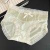 Calcinhas de Renda para Mulheres, Calcinhas Seamless Respiráveis de Seda Gelada, Novo Estilo Fino 2025, Shorts Sexy Estilo Puro Desejo de Cintura Média