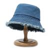 Sombrero de Sol de Mezclilla Estilo Japonés y Coreano Borde Viejo Rugoso Protector Solar Sombrilla Simple Lavado Sombrero de Pescador Versátil Sombrero de Pescador de Mezclilla