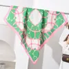 Elegante e de Alta Qualidade Roupa Externa Lenço de Seda Feminino 90cm Lenço Quadrado Grande Xale Versátil Lenço Novo para Primavera e Outono para Combinar com Camisas