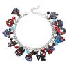 Pulsera de aleación de joyería al por mayor con animación de dibujos animados de superhéroes de películas europeas y americanas transfronterizas de Spider-Man