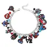 Nuevo Protagonista de Película y TV de Marvel Spider-Man Iron Man Pulsera Vengadores Regalo Pulsera de Dama Venta al por Mayor