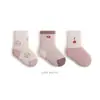 Calcetines para Bebé Invierno Engrosados de Felpa Cálidos Calcetines para Recién Nacido Rayados Florales Unisex Calcetines de Media Pantorrilla para Niños
