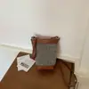 Shuai Mi Home Bolsa de Praia Tecida em Palha Color Block Estilo Coreano Feminina Verão 2026 Nova Moda Bolsa Transversal de Alto Valor