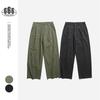 Neviraler Calça Cargo Retrô Americana Masculina Solta Reta Casual Ami Cáqui Calças Deck Calças Longas Nrb28