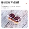 Caja de Embalaje Transparente Desechable, Rollo de Toalla, Caja para Pasteles, Caja tipo Blíster con Tapa, Caja de Embalaje para Pasteles, Caja para Pastel de Durazno
