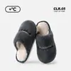 Chinelos de algodão com laço para casal, chinelos quentes de outono e inverno para casa femininos, chinelos de pelúcia de inverno silenciosos e antiderrapantes, estilo masculino