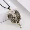 Colar Viking Estátua de Bastet do Antigo Egito Colar de Gato Esfinge Egípcia Pingente de Gato Fofo