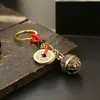 Pingente de sino para chaveiro, acessório criativo para carro, ornamento decorativo para pendurar, sino pequeno DiTing Zhongkui para afastar demônios, presente de alta qualidade no atacado
