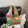 Bolso de Hombro Tejido Casual de Moda Tendencia Nueva Estilo Perezoso para Mujer Bolso Tote Versátil