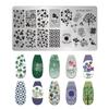 Fabricantes de Estilo Japonés Transfronterizos Suministran Tableros de Estampado para Uñas de Acero Inoxidable Plantillas de Transferencia para Impresión Pintada DIY Creatividad al por Mayor