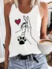 Moda Tendencia Europea y Americana 2026 Estampado de Letras 3D Verano Fresco Sexy Chica Caliente Ajuste Ceñido Camiseta sin Mangas Camiseta sin Mangas
