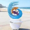 Procesos de Fábrica de Origen y Personaliza Galería Fortaleza Espiritual Pequeños Adornos de Paisaje Exterior Grandes Esculturas de Acero Inoxidable