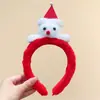 Diadema de Dibujos Animados Navideña para Niños 2025 Nuevo Estilo Diadema de Reno de Felpa para Niñas, Accesorio para el Cabello para Fotos y Lavado de Cara de Niñas Pequeñas