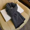 Cachecol Masculino Cinza Outono e Inverno High-End Meia-Idade e Idoso Vovô Velho Pai Meia-Idade com Lã
