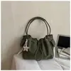 Bolso de hombro plisado de nicho estilo coreano transfronterizo 2026 para mujer, versátil, para el trabajo, bandolera tipo cubo
