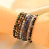 Moda europea y americana simple pulsera de ágata de cristal lujo ligero alto sentido pulsera tejida a mano con cuentas joyería mujeres al por mayor