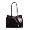 Bolso Casual para Viajes Diarios Gran Capacidad Bolso Tote para Mujer Moda Retro Escarchado Portátil Bolso Cesta de Verduras Comercio Exterior Transfronterizo