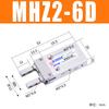 Cilindro de Dedo Neumático Apertura y Cierre Paralelo Pinza de Aire Mhz2-16D/10D/20D/25D/40D/Mhzl2-10D