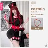 Disfraz de Halloween para Adultos Uniforme de Enfermera Gótica Oscura Falda de Enfermera Disfraz de Doctor Disfraz Sexy de Performance Juego de Rol