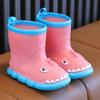 Botas de Lluvia de Dibujos Animados para Niños, Diseño de Dinosaurio de Corte Medio-Bajo, Zapatos de Agua Antideslizantes y Resistentes al Desgaste para Niños y Niñas, Botas de Lluvia de Suela Suave con Diseño de Dinosaurio de Dibujos Animados