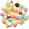 8 colores 15 * 28 mm DIY accesorios de resina verano helado encanto bolso collar pulsera teléfono móvil colgante