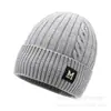 Sombreros de Invierno para Hombre Cuidadosamente Seleccionados, Gorros Tejidos con Forro de Felpa, Gorros de Lana Engrosados y Cálidos, Sombreros de Algodón, Gorros de Ciclismo de Invierno a Prueba de Viento