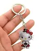 Llavero Accesorio de Gato KT Lindo de Dibujos Animados, Burbuja Acrílica AB Colorida para Mochila Coche Colgante DIY Adorno Colgante