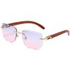 Gafas de Sol Cuadradas de Moda Nueva 2023 Moda Femenina Populares en Internet Estilo Ins Mismo Estilo Gafas de Sol sin Montura con Borde Moda Femenina