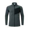 Casa para pájaros de otoño e invierno chaqueta deportiva de secado rápido para exteriores chaqueta para hombre cuello alto holgada manga larga transpirable casual top con cremallera