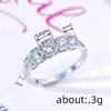 Transmisión en Vivo de Cao Shi de Anillos de Diseño Geométrico para Novias, Accesorios Diarios de Compromiso y Boda, Anillos de Moda Incrustados con Circonita