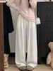 Pantalones casuales de textura suelta y casual para mujer Nai Fu Yamamoto 2026 otoño nuevo estilo, pantalones de pierna ancha versátiles con efecto de caída