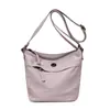 Bolso de Hombro Multicolor Transfronterizo Nuevo Estilo Verano 2025 Bolso de Lona con Textura Simple, Sensación de Alta Gama, Bolso de Hombro Cruzado para Mujer