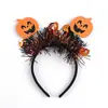 Diadema de Calabaza de Halloween, Diadema de Seda Colorida para Cosplay Infantil, Diadema de Resorte para Fiesta, Diadema de Halloween